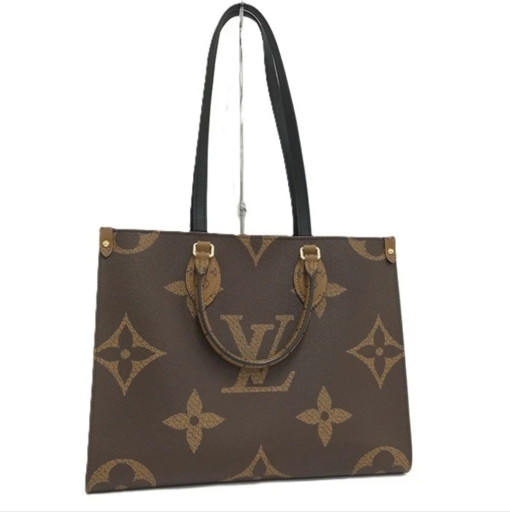 Louis Vuitton Brown Monogram Tote Bag On The Go Gm